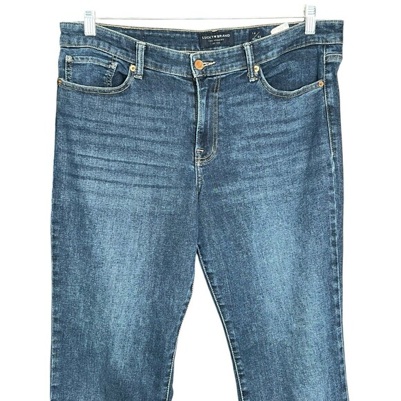 Lucky Brand Jeans Womens 14/32 Sweet‎ Straight Mid Rise Stretch Medium Petite - Picture 2 of 9